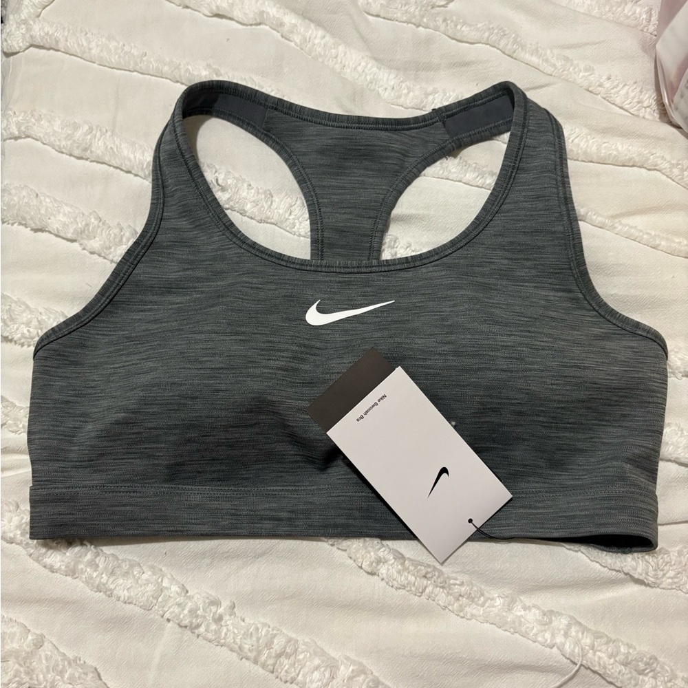 Nike Gray Racerback Dry-fit Sports Bra